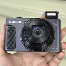 Canon Powershot SX620 HS Compact Digital Camera Black Used Charger -90 New