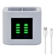 Dual Port Battery Charger Compatible with Ring Doorbell 2 3 4 Stick Up FROM USA