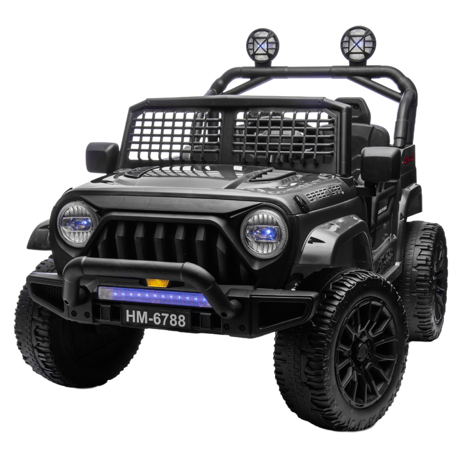 Black 24V Kids Electric Car 2 Seater Ride on Toy Battery Power w/ Parent Remote