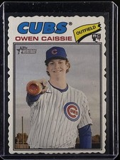 2026 Topps Heritage #88 Owen Caissie Deckle Edge