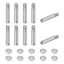 10Pcs Slotted Cylindrical Pin, M2.5 x 12mm 304 Stainless Steel Dowel with Nut