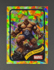 2025 Topps Chrome Marvel #109 The Thing Doom Spider Wolverine GOLD SAPPHIRE /50