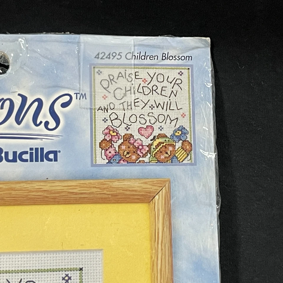 Praise Your Children They Will Bloom Counted Cross Stitch Bucilla 42495 NIP - Image 2 of 4