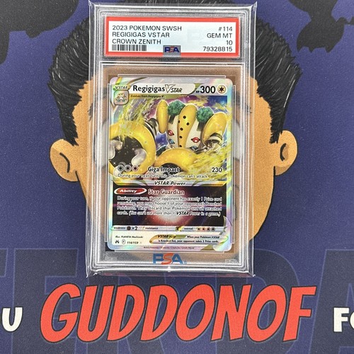 💎PSA 10 GEM MINT 2023 Pokemon Crown Zenith REGIGIGAS VSTAR #114 Full Art - Picture 1 of 3