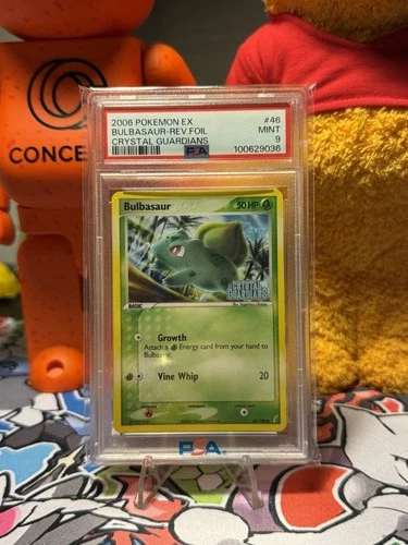 2006 POKEMON EX CRYSTAL GUARDIANS #46 BULBASAUR-REVERSE FOIL PSA 9