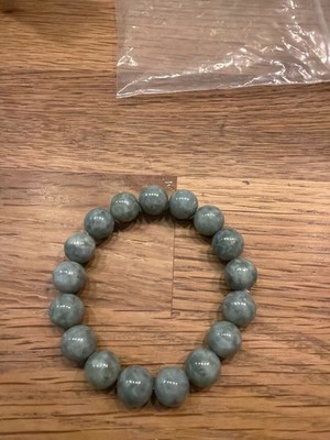  Nephrit Jade Kugel Stretch Armband (Bankog)