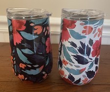 Set Of 2 Members Mark Hot And Cold Stainless Steel Insulated Tumblers With Lids