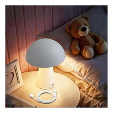 Mushroom Night Light, Rechargeable Cordless Table Lamp for Bedroom, Dimmable ...
