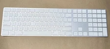 Apple Magic Keyboard with Numeric Keypad Silver MQ052LL/A Model A1843- dent