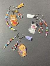 portachiavi personaggi hello Spank in resina fatti a mano