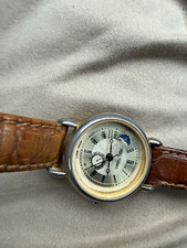 Waltham Moon Phase Quartz women’s Dress Watch Roman Dial Brown Leather