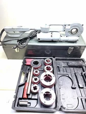 IDEAL INDUSTRIES 31-801D PIPE THREADER 120V  + 3/8” - 2” Die Set & Ratchet