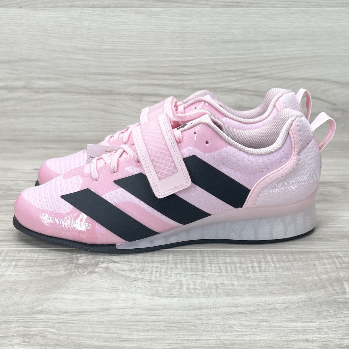 Adidas Adipower 3 Pink Men Size 10.5 Weightlifting Gym Shoes