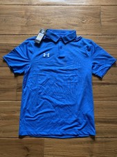 NEW Mens UA Under Armour Polo Golf Shirt 1351322 - Size SMALL Royal Blue 55.00
