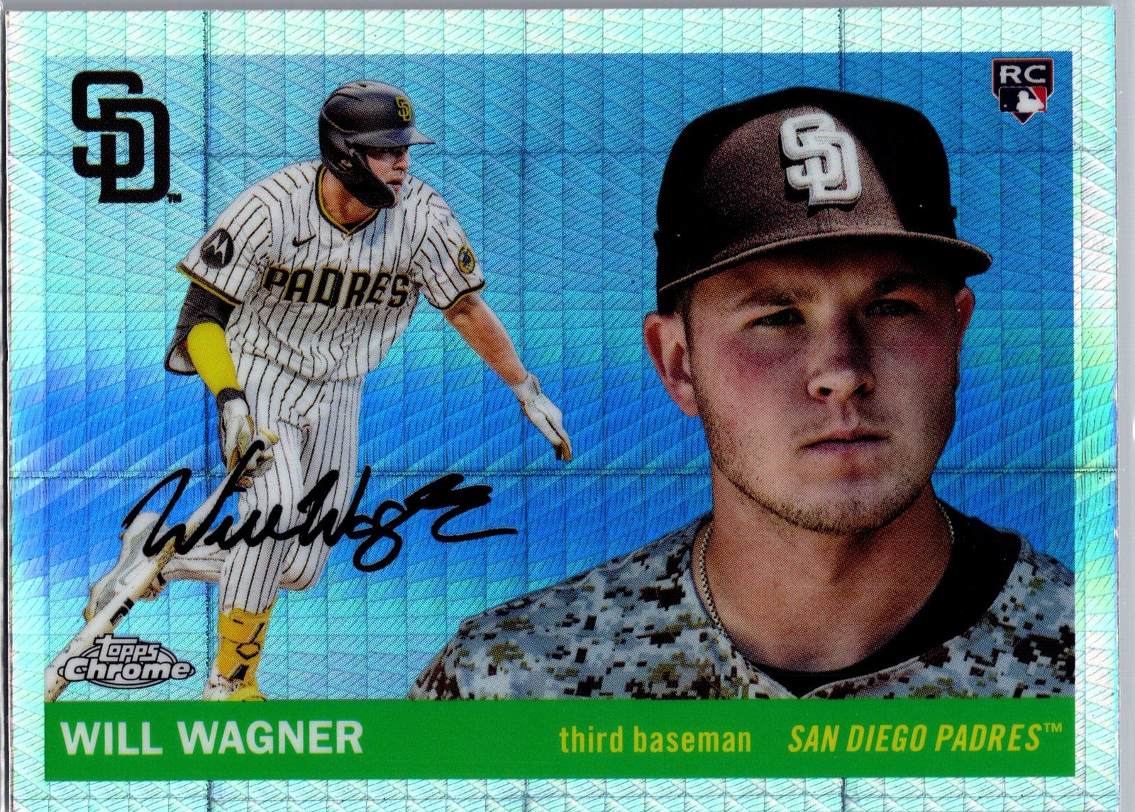 2025 Topps Chrome Platinum #201 Will Wagner Prism Refractors