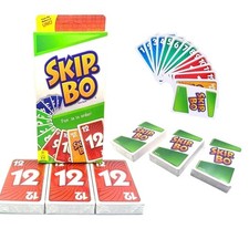 Mattel Games - Skip-Bo Card Game Family Game Board Game Children's Game