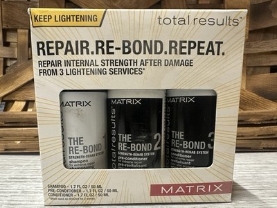 MATRIX TOTAL RESULTS Repair Re-Bond Repeat Shampoo Conditioner Set 1.7 FL OZ EA
