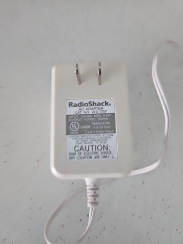 vintage Radio Shack AC Adapter 4.5 V 700 mA Cat No. 273-1757 - working ...