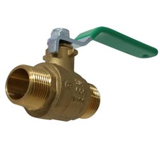3/4'' Male Ball Valve, Full Port 600 WOG, Water, Oil and Gas 0.75 Inch, Brass 