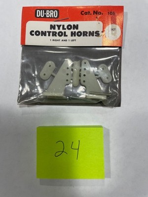 VINTAGE R/C  DU-BRO NYLON CONTROL HORN (1 RIGHT AND 1 LEFT)  #105