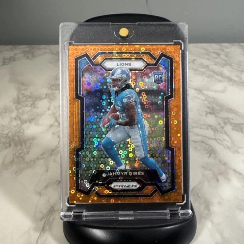 2023 Panini Prizm Jahmyr Gibbs #331 Orange Disco (RC) Lions