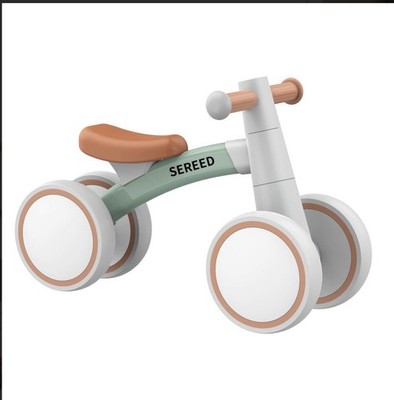 SEREED Baby Balance Bike Boys and Girls 12-24 Month Old 4 Wheels in Green NIB!!