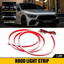 Scan Start Up Hood Car LED Light Strip DRL White Running For Chevrolet Silverado