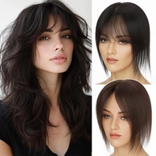 Women Toupee Clip in Hairpiece 100 Real Remy Human Hair Lace Base Topper Wigs