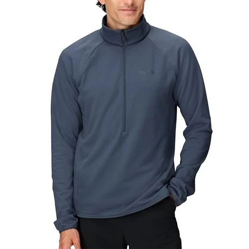 MARMOT MEN'S LECONTE FLEECE 1/2 ZIP PULLOVER JACKET XL - THUNDERHEAD/DARK BLUE