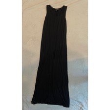KAREN KANE Women's Sleeveless Maxi Dress Medium Black Stretch Jersey Knit