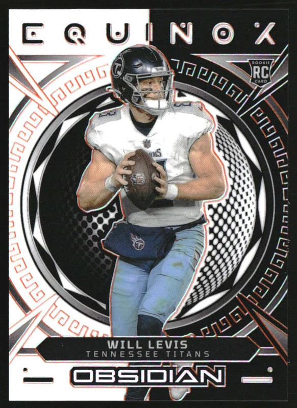 2023 Panini Obsidian Equinox Electric Etch Orange #24 Will Levis RC Rookie /65