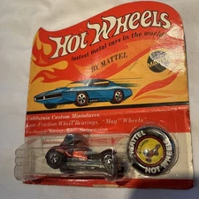 Redline Hot Wheels 1970 RED BARON Blister Pack, Unpunched 