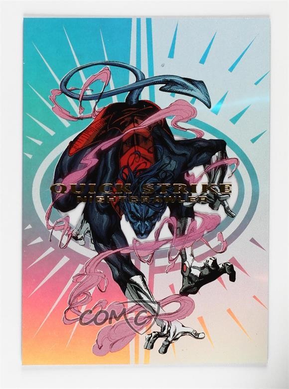 2013 Marvel Fleer Retro Skybox Z Force Quick Strike Nightcrawler #8 0kg8