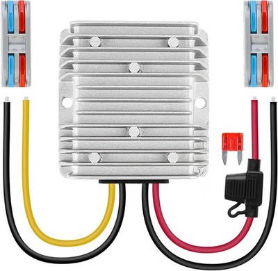 DC 12V Step Up to DC 24V 10A 240W Converter Boost Regulator with Fuse Waterproof