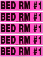 Color Coded Moving Box Labels Bed Room 1 Bedroom 1