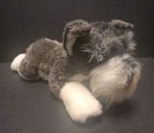 Yomiko Classics Minature Schnauzer Russ 15" Plush Stuffed Animal CUT FUR
