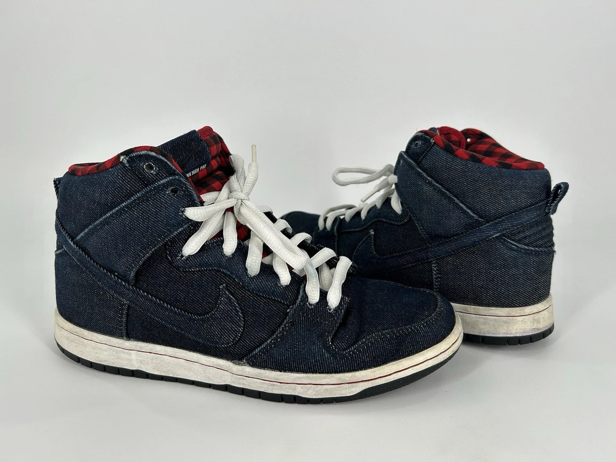 Nike SB Dunk High Premium \'Denim\' Men’s Size 6.5 (313171-401) CLEAN OG ALL VNDS 2011 Denim Nike Dunk High Premium SB Midnight Navy 313171  main image 2