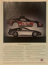1994 Nissan 300ZX Turbo PRINT AD Amazing Secret - GTS Race Car Based On VTG 90s