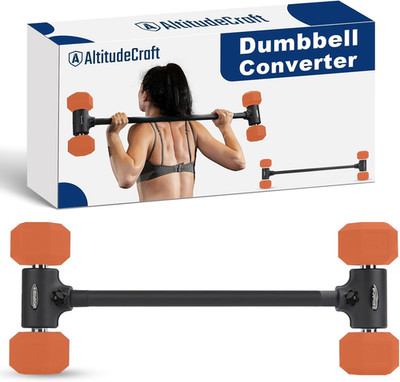 Dumbbell to Barbell Converter for Home Gym, Adjustable to 200 Lbs Capacity