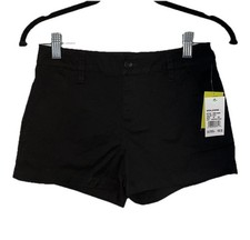 Volcom Girls Black Jean Shorts Zip Button NWT 10