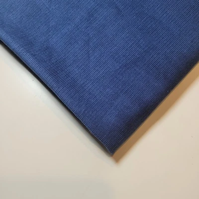 TEXTILE STATION Petrol Blue 100% Cotton Needlecord Corduroy Fabric 58" Wide Dress Craft Material
