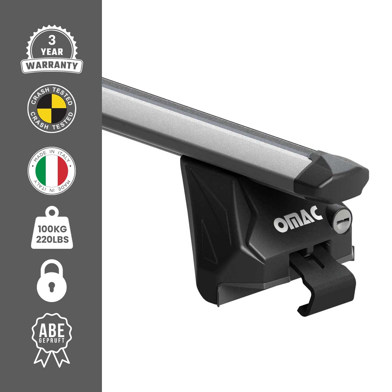 Barres de toit Jaguar XF break X250 pour coffre de toit et ski - 3
