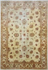 Original Pakistan Teppich Ziegler 300 cm x 210 cm Orientteppich Beige Farbe