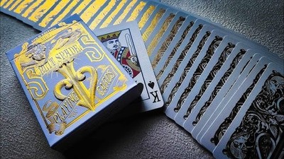 Gold Split Spades Playing Cards | Limited Edition | David Blaine | New in cello