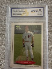 Classic Best 1991 Mike Lieberthal #290 Spartanburg Phillies Rookie Baseball Card. rookie card picture