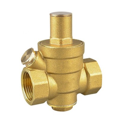 Adjustable Relief Valve Water Pressure Regulator with Integrated Gauge