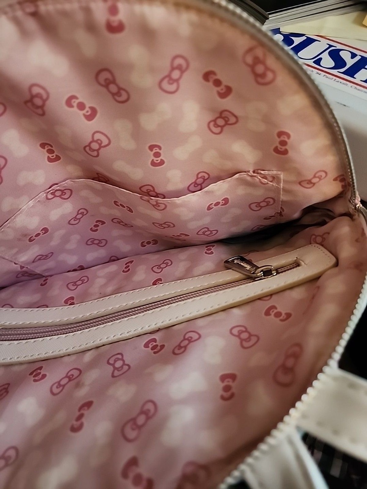 Hello Kitty Loungefly Patch Work Backpack Mini Ba… - image 6