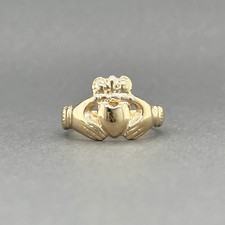 Estate 14K Yellow Gold Claddagh Ring