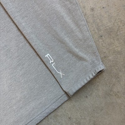 RLX Ralph Lauren 1/4 Zip Pullover Yeamans Hall Club Golf Gray Long