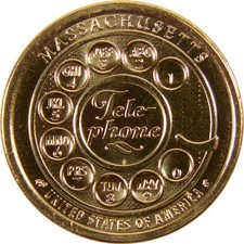 2020 D Massachusetts Telephone American Innovation Dollar Uncirculated
